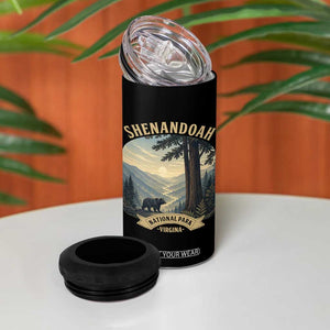 Shenandoah National Park 4 in 1 Can Cooler Tumbler Vintage Virginia Nature Mountain Bear TS14 Print Your Wear