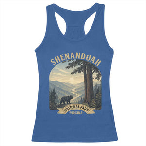 Shenandoah National Park Racerback Tank Top Vintage Virginia Nature Mountain Bear TS14 Royal Blue Print Your Wear