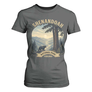 Shenandoah National Park T Shirt For Women Vintage Virginia Nature Mountain Bear TS14 Dark Heather Print Your Wear