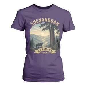 Shenandoah National Park T Shirt For Women Vintage Virginia Nature Mountain Bear TS14 Purple Print Your Wear