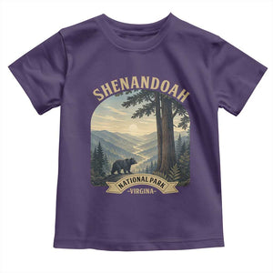 Shenandoah National Park Toddler T Shirt Vintage Virginia Nature Mountain Bear TS14 Purple Print Your Wear