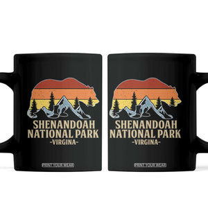 Shenandoah National Park Coffee Mug Vintage Virginia Mountains Bear TS14 Black Print Your Wear