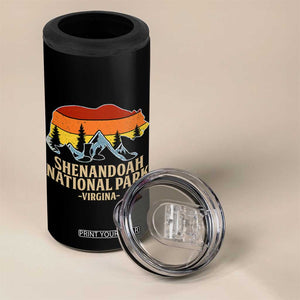 Shenandoah National Park 4 in 1 Can Cooler Tumbler Vintage Virginia Mountains Bear TS14 Print Your Wear