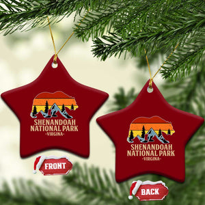 Shenandoah National Park Ceramic Ornament Vintage Virginia Mountains Bear TS14 Print Your Wear