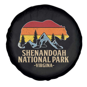 Shenandoah National Park Spare Tire Cover Vintage Virginia Mountains Bear TS14 Print Your Wear