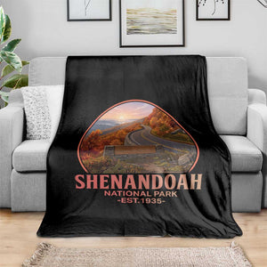 Shenandoah National Park Throw Blanket Vintage Virginia Mountain Landscape TS14 Print Your Wear