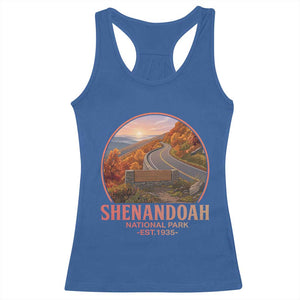 Shenandoah National Park Racerback Tank Top Vintage Virginia Mountain Landscape TS14 Royal Blue Print Your Wear
