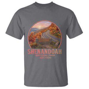 Shenandoah National Park T Shirt Vintage Virginia Mountain Landscape TS14 Charcoal Print Your Wear