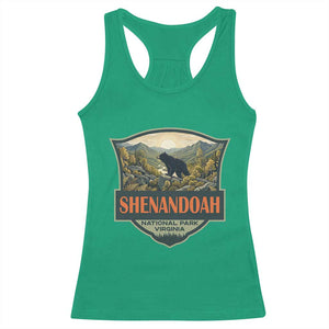 Shenandoah National Park Racerback Tank Top Virginia Black Bear Mountain TS14 Irish Green Print Your Wear