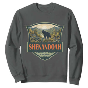Shenandoah National Park Sweatshirt Virginia Black Bear Mountain TS14 Dark Heather Print Your Wear