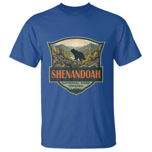 Shenandoah National Park T Shirt Virginia Black Bear Mountain TS14 Royal Blue Print Your Wear
