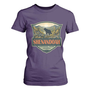 Shenandoah National Park T Shirt For Women Virginia Black Bear Mountain TS14 Purple Print Your Wear