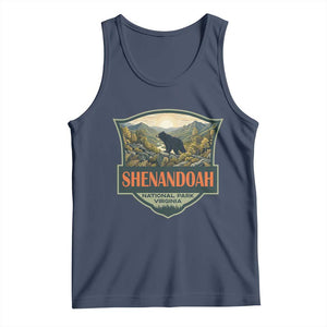 Shenandoah National Park Tank Top Virginia Black Bear Mountain TS14 Navy Print Your Wear