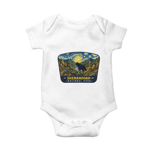 Shenandoah National Park Baby Onesie Starry Night Virginia Bear Mountain TS14 White Print Your Wear