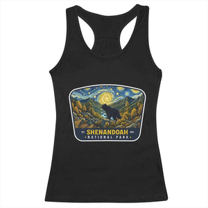 Shenandoah National Park Racerback Tank Top Starry Night Virginia Bear Mountain TS14 Black Print Your Wear