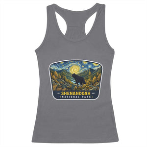 Shenandoah National Park Racerback Tank Top Starry Night Virginia Bear Mountain TS14 Charcoal Print Your Wear