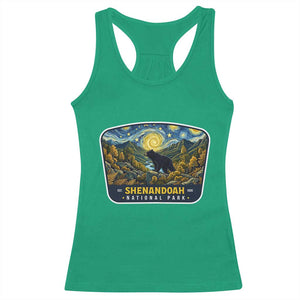 Shenandoah National Park Racerback Tank Top Starry Night Virginia Bear Mountain TS14 Irish Green Print Your Wear
