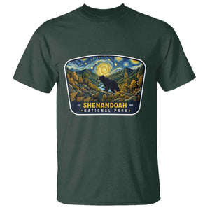 Shenandoah National Park T Shirt Starry Night Virginia Bear Mountain TS14 Dark Forest Green Print Your Wear