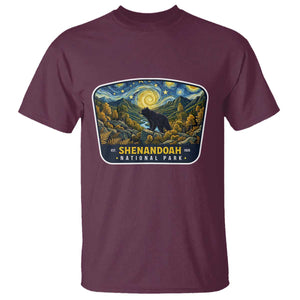 Shenandoah National Park T Shirt Starry Night Virginia Bear Mountain TS14 Maroon Print Your Wear
