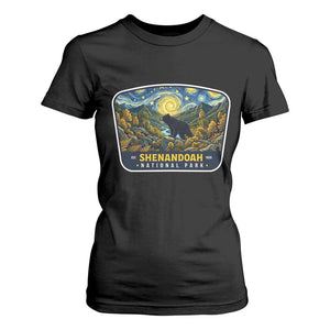 Shenandoah National Park T Shirt For Women Starry Night Virginia Bear Mountain TS14 Black Print Your Wear