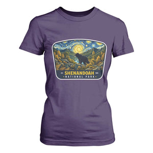 Shenandoah National Park T Shirt For Women Starry Night Virginia Bear Mountain TS14 Purple Print Your Wear