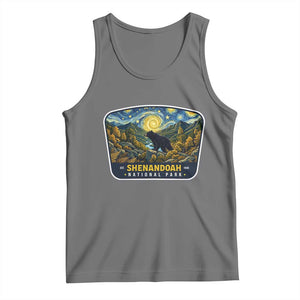 Shenandoah National Park Tank Top Starry Night Virginia Bear Mountain TS14 Black Heather Print Your Wear