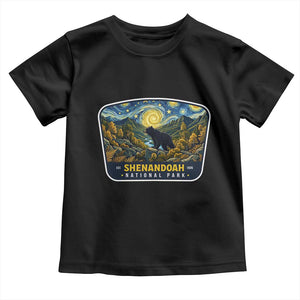 Shenandoah National Park Toddler T Shirt Starry Night Virginia Bear Mountain TS14 Black Print Your Wear