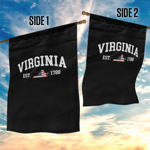 Virginia American Flag Map Garden Flag State Travel Souvenir TS14 Print Your Wear