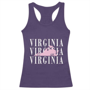 Virginia State Map Racerback Tank Top East Coast State Pride Travel Gift