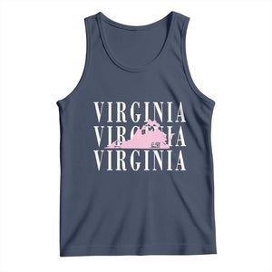 Virginia State Map Tank Top East Coast State Pride Travel Gift