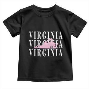 Virginia State Map Toddler T Shirt East Coast State Pride Travel Gift