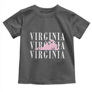 Virginia State Map Toddler T Shirt East Coast State Pride Travel Gift