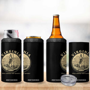 Vintage Virginia Motto Sic Semper Tyrannis 4 in 1 Can Cooler Tumbler TS14 Print Your Wear