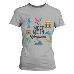 Meet Me in Virginia T Shirt For Women Travel Souvenir East Coast State Pride TS14 Sport Gray Print Your Wear