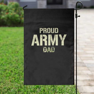 Proud Army Dad Garden Flag Military Camo American Flag Father's Day