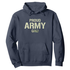 Proud Army Dad Hoodie Military Camo American Flag Father's Day TS14 Navy Print Your Wear