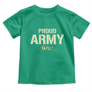 Proud Army Dad Toddler T Shirt Military Camo American Flag Father's Day