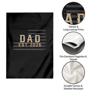 Dad Est 2026 Garden Flag Promoted to Daddy New Dad