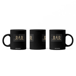 Dad Est 2026 Coffee Mug Promoted to Daddy New Dad