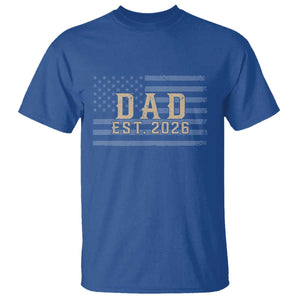 Dad Est 2026 T Shirt Promoted to Daddy New Dad TS14 Royal Blue Print Your Wear