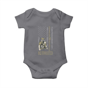 Dad Mode Activated Baby Onesie Tactical Baby Carrier Military Father Amerian Flag
