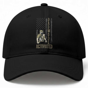 Dad Mode Activated Baseball Cap Tactical Baby Carrier Military Father Amerian Flag