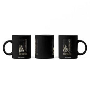 Dad Mode Activated Coffee Mug Tactical Baby Carrier Military Father Amerian Flag