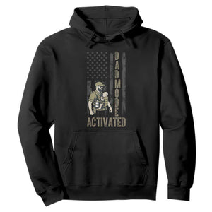 Dad Mode Activated Hoodie Tactical Baby Carrier Military Father Amerian Flag