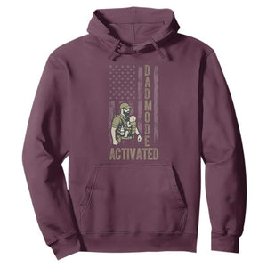 Dad Mode Activated Hoodie Tactical Baby Carrier Military Father Amerian Flag