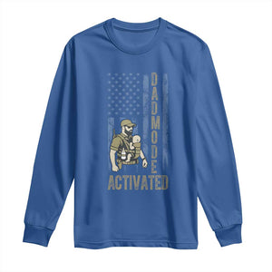 Dad Mode Activated Long Sleeve Shirt Tactical Baby Carrier Military Father Amerian Flag