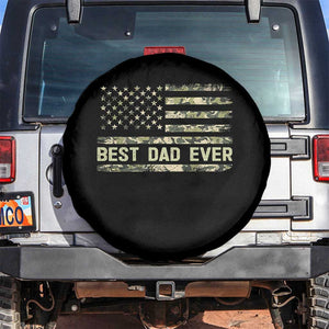 Best Dad Ever Spare Tire Cover Military Dad American Flag Camo