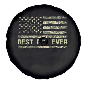 Best Dad Ever Spare Tire Cover Military Dad American Flag Camo