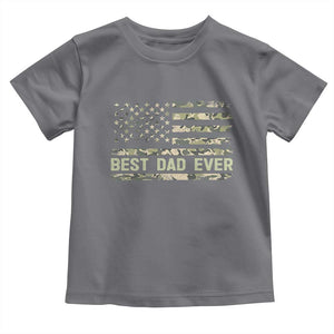Best Dad Ever Toddler T Shirt Military Dad American Flag Camo