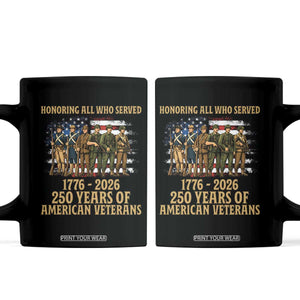 250 Years Anniversary Coffee Mug Patriotic USA Army Us Military